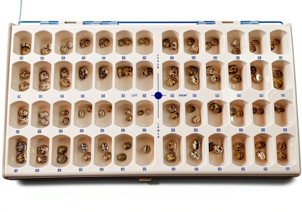 1 Box(96 pieces) Dental Stainless Steel Primary Molar Pediatric Kids Crown PMC Cavity Protect Children First Teeth-5