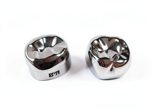 For Adult 24SizeX2=48Pcs Dental Molar Crown Stainless Steel Crowns Protect Adult Teeth-1