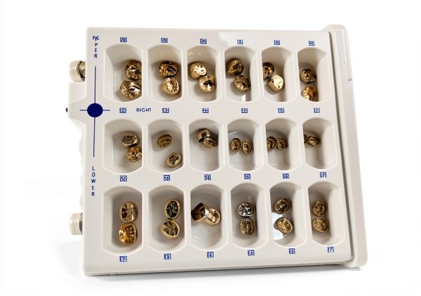 1 Box(96 pieces) Dental Stainless Steel Primary Molar Pediatric Kids Crown PMC Cavity Protect Children First Teeth-4