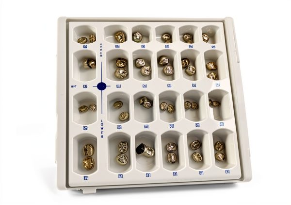 1 Box(96 pieces) Dental Stainless Steel Primary Molar Pediatric Kids Crown PMC Cavity Protect Children First Teeth-6