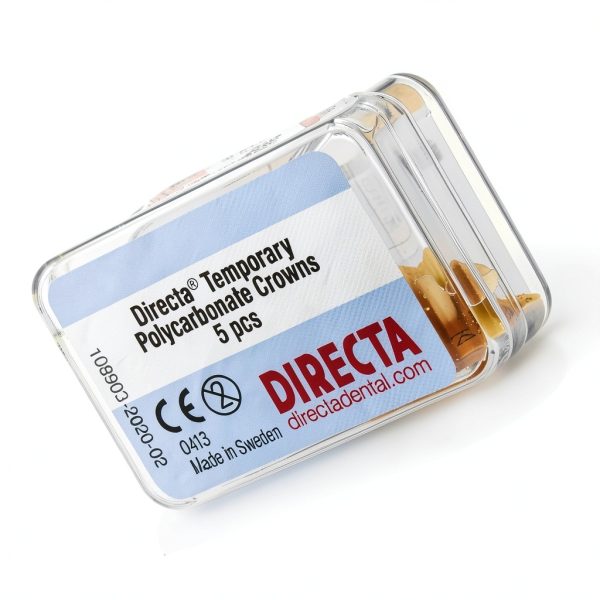 Directa 609210 Polycarbonate Dental Crowns #10 5/Pk Streamlined-1