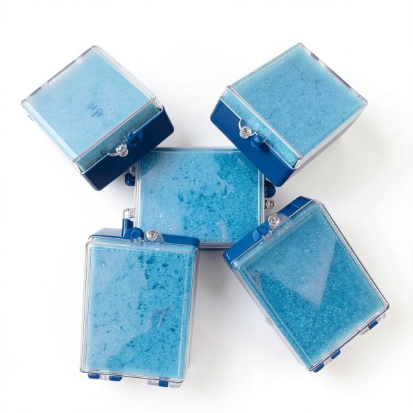 100 Pcs Dental Plastic Tooth Box with Foam Inserts Dental Crowns & Bridge Denture Box for Dental Lab/Dental Clinic-6