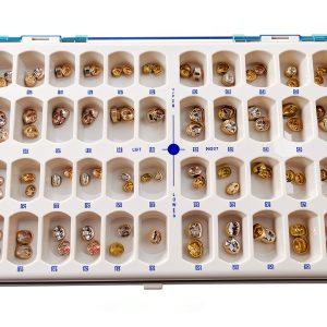 1 Box(96 pieces) Dental Stainless Steel Primary Molar Pediatric Kids Crown PMC Cavity Protect Children First Teeth-0